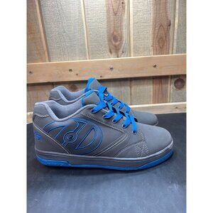 Gray Heelys Mens Size 9 EU 42 Skate Shoes With Blue Accents & Laces